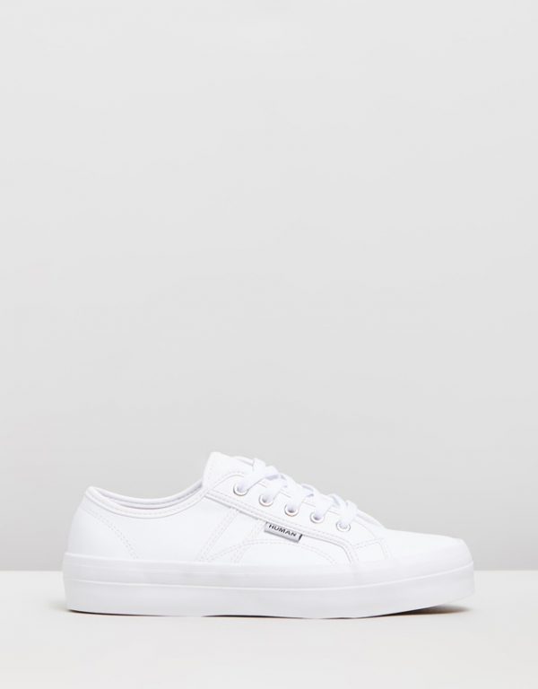 White leather sneaker