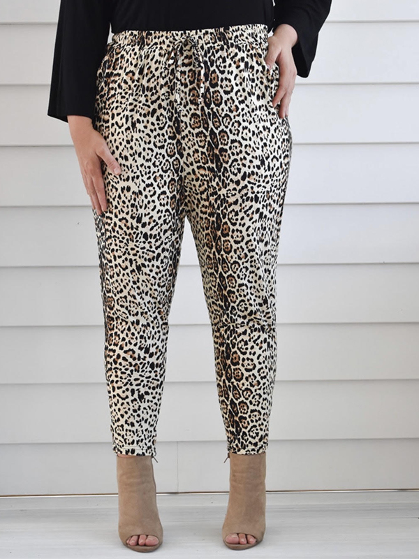 leopard pants front