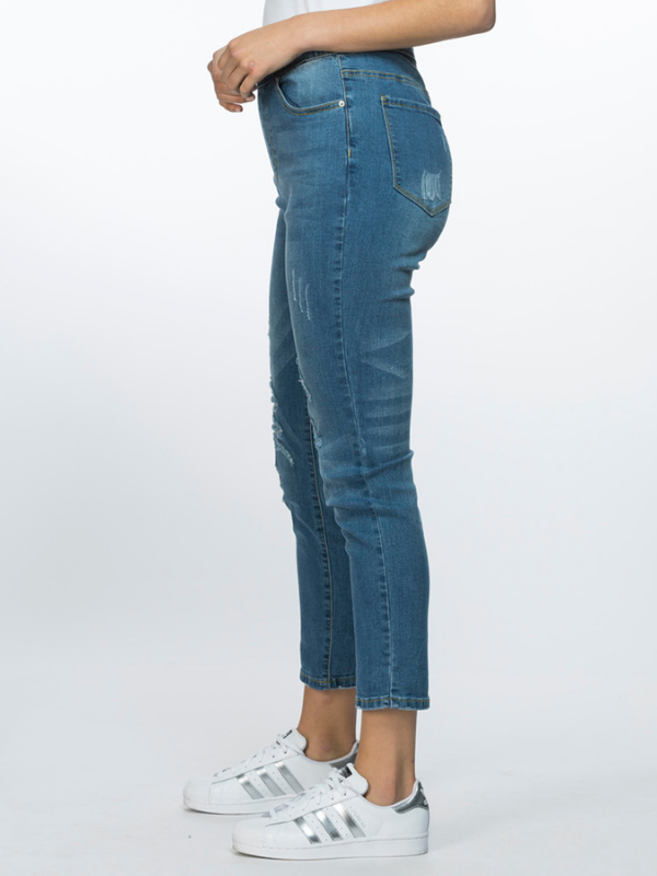 Distressed Jeans side view
