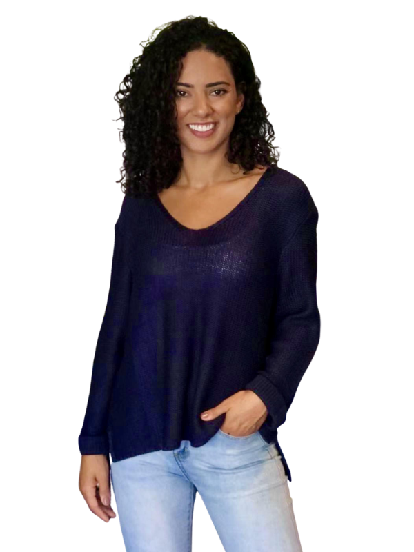 Favourite Knit Top Navy