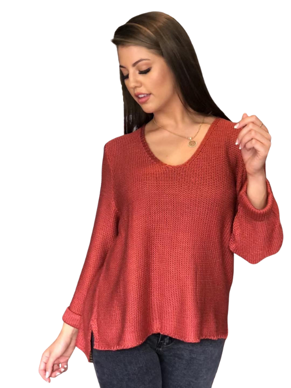 Favourite Knit Top Rust
