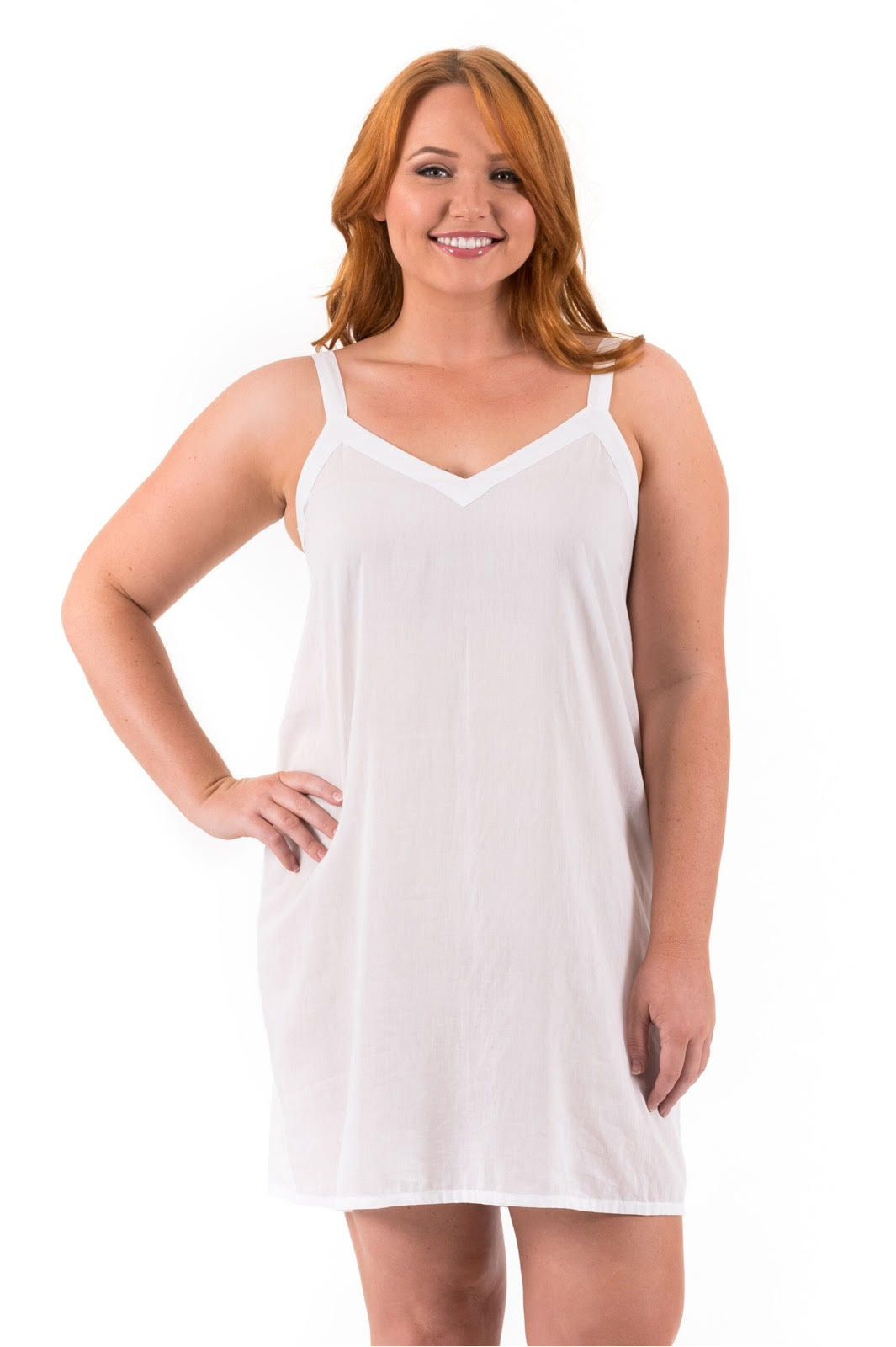 Plus Size Cotton Slip - cool and comfortable slip for extra coverage