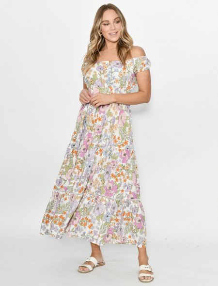 Summer Floral Dress Front View