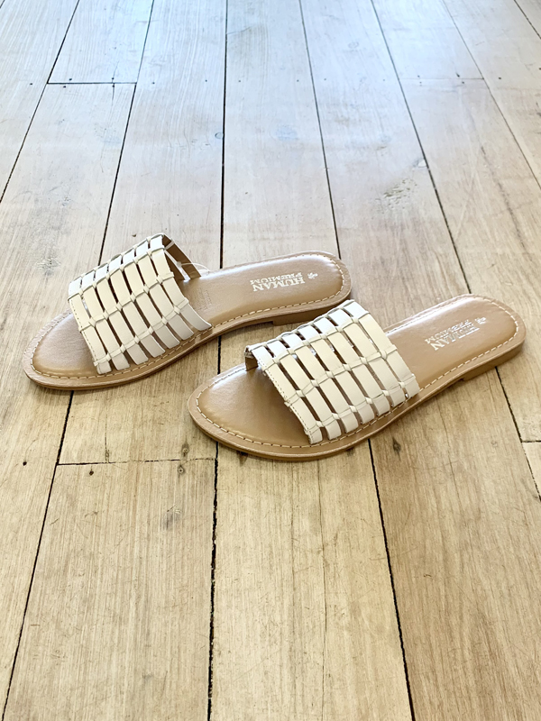 Woven slides side view