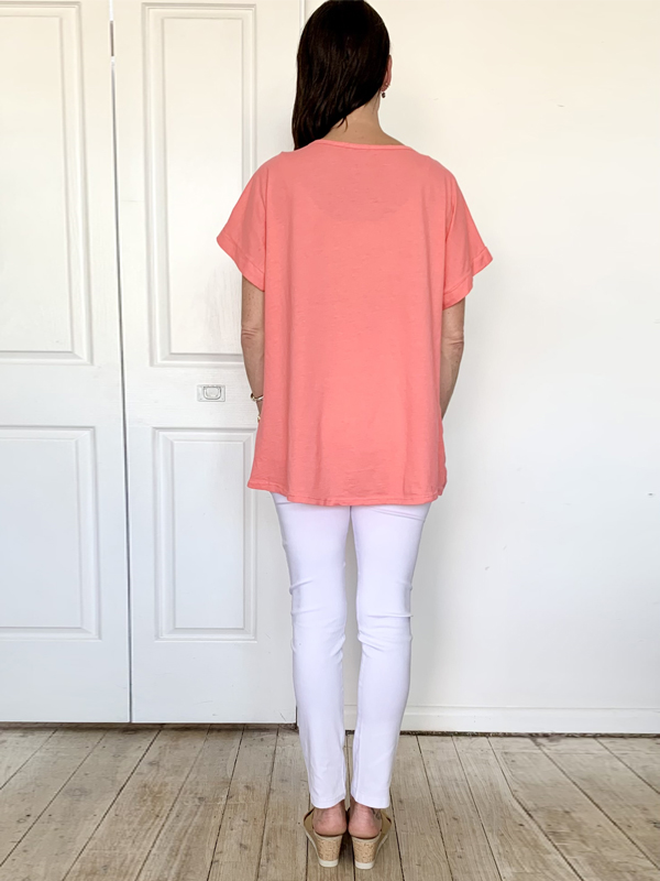 Brighten up top Coral Back