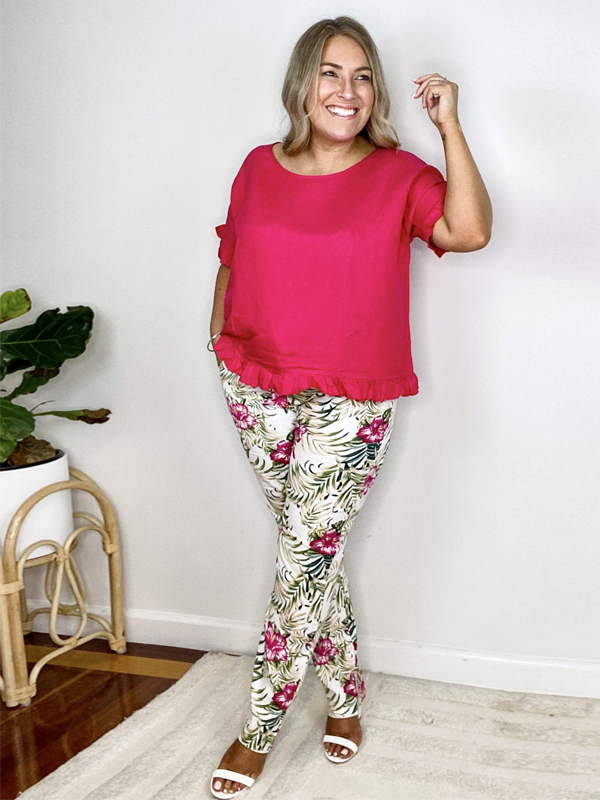 Cotton top and palm cove pants