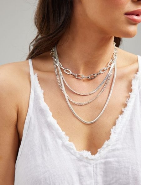 Layer Necklace Silver 2