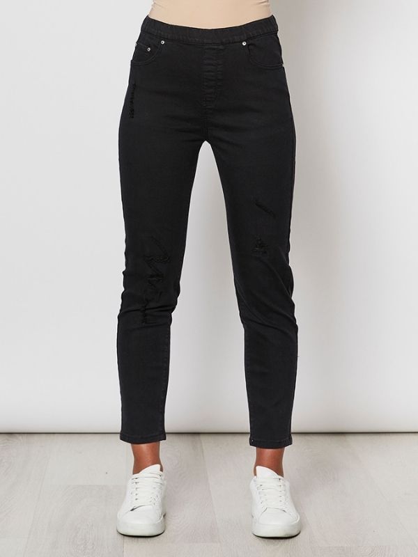 Distressed jeans - Black