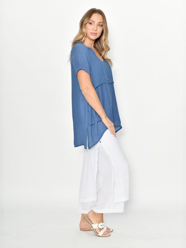 Layered Top Blue Side