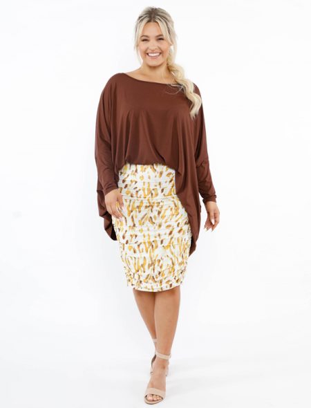 Rouched Skirt Front