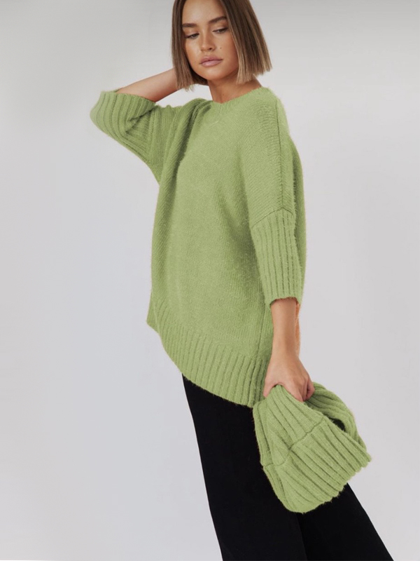 Sia snood knit Green Side