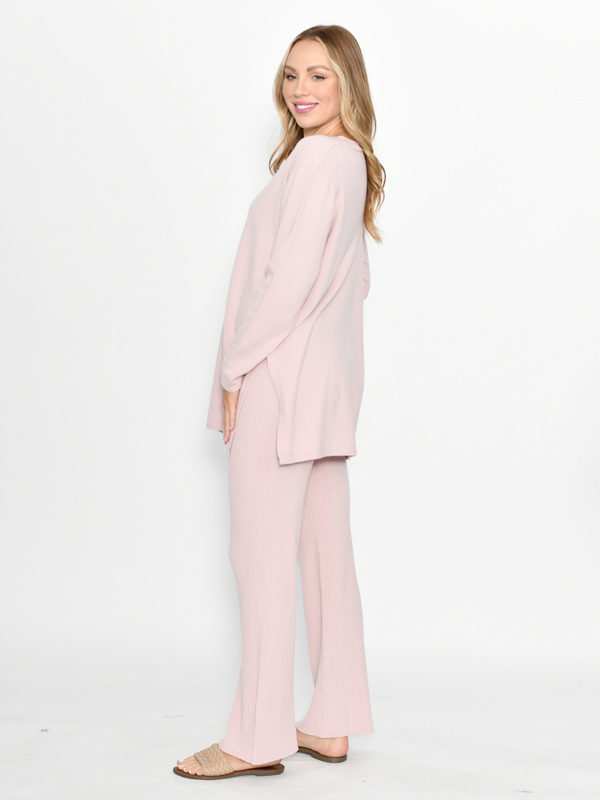 Winter Loungewear Set Pink Side