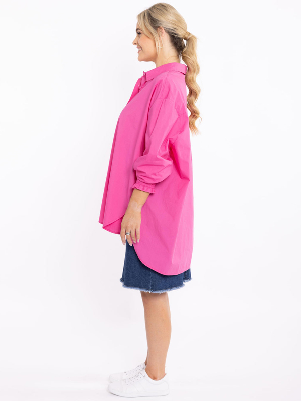 Ashleigh Top Hot Pink Side
